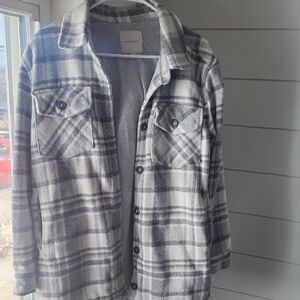 Thread & Supply Heather Gray Shirt Jacket